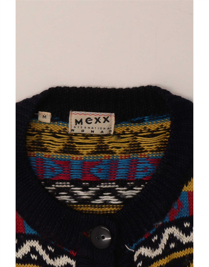 Mexx Damen Strickjacke UK 14 Medium Mehrfarbig Fair Isle