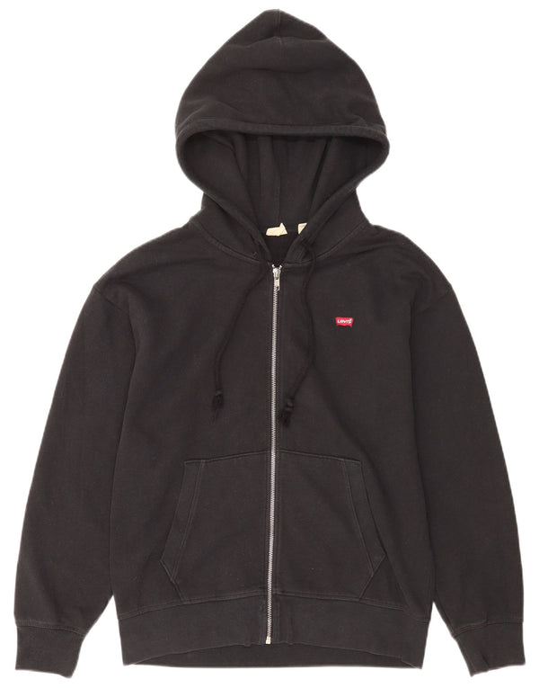 Levi's Herren-Kapuzenpullover mit Reißverschluss, mittelschwarz, Baumwolle