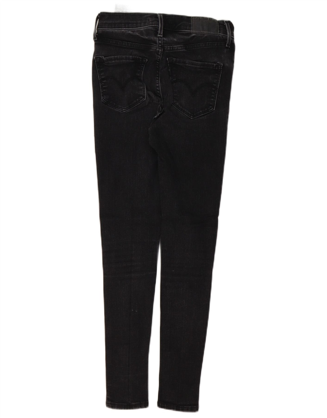 LEVI'S Damen 720 High Rise Super Skinny Jeans W25 L26 Schwarze Baumwolle