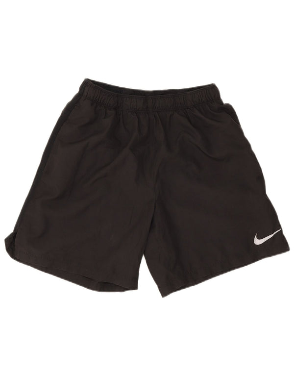 Nike Damen Dri Fit Sport Shorts UK 12 Medium Schwarz Polyester