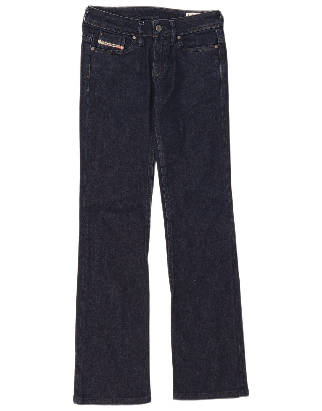 Diesel Damen BEBEL Bootcut Jeans W25 L30 Marineblau Baumwolle