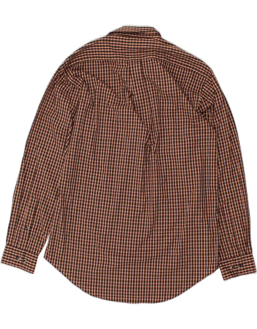 DOCKERS Mens Shirt Medium Brown Check Cotton Vintage Dockers and Second-Hand Dockers from Messina Hembry 