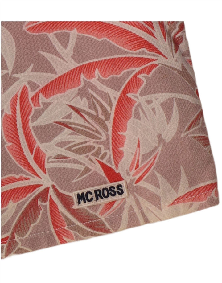 MC ROSS Womens Chino Shorts UK 16 Large  Multicoloured Floral