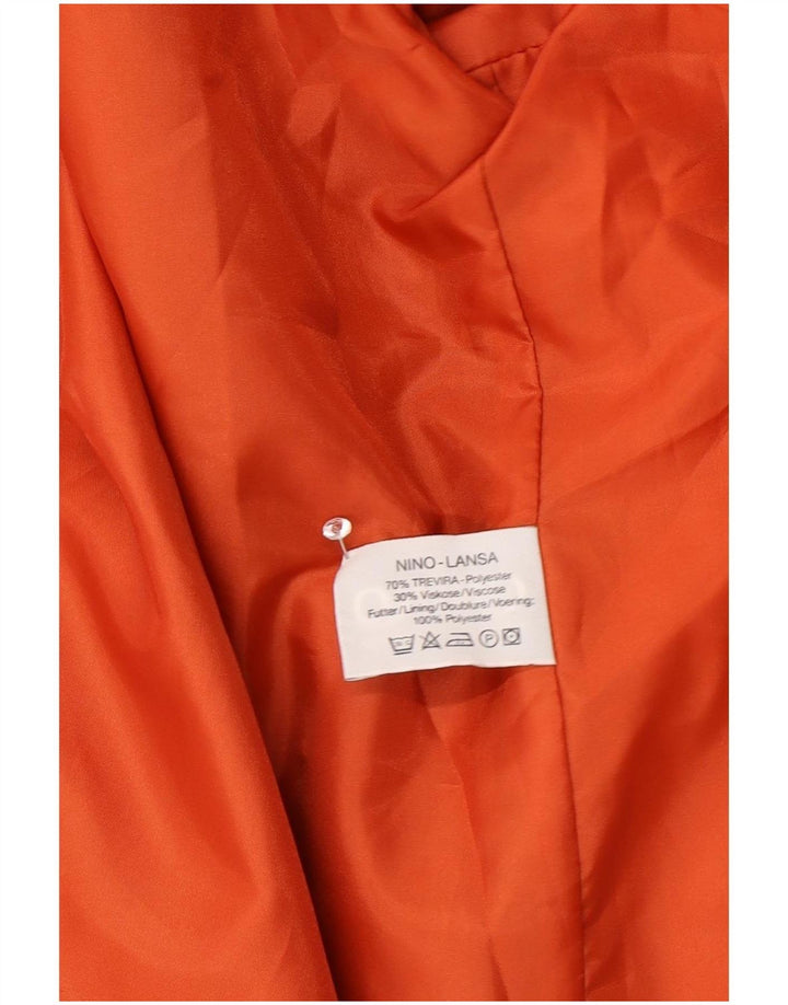 NINO Damen Zweireiher-Blazer-Jacke, UK 16, Größe L, Orange, Polyester