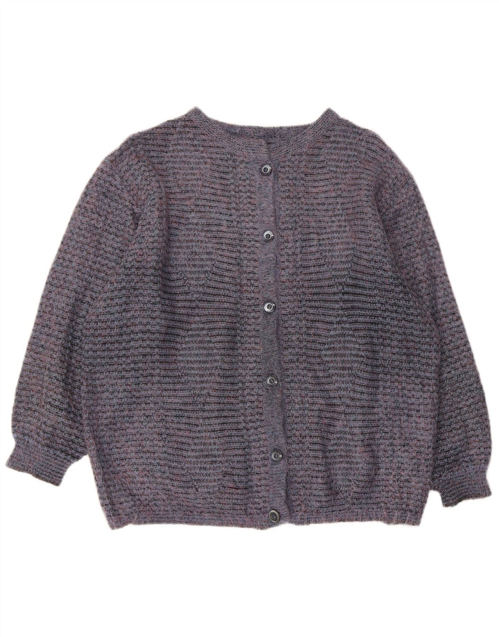 Vintage Damen Cardigan Pullover UK 16 Groß Blau