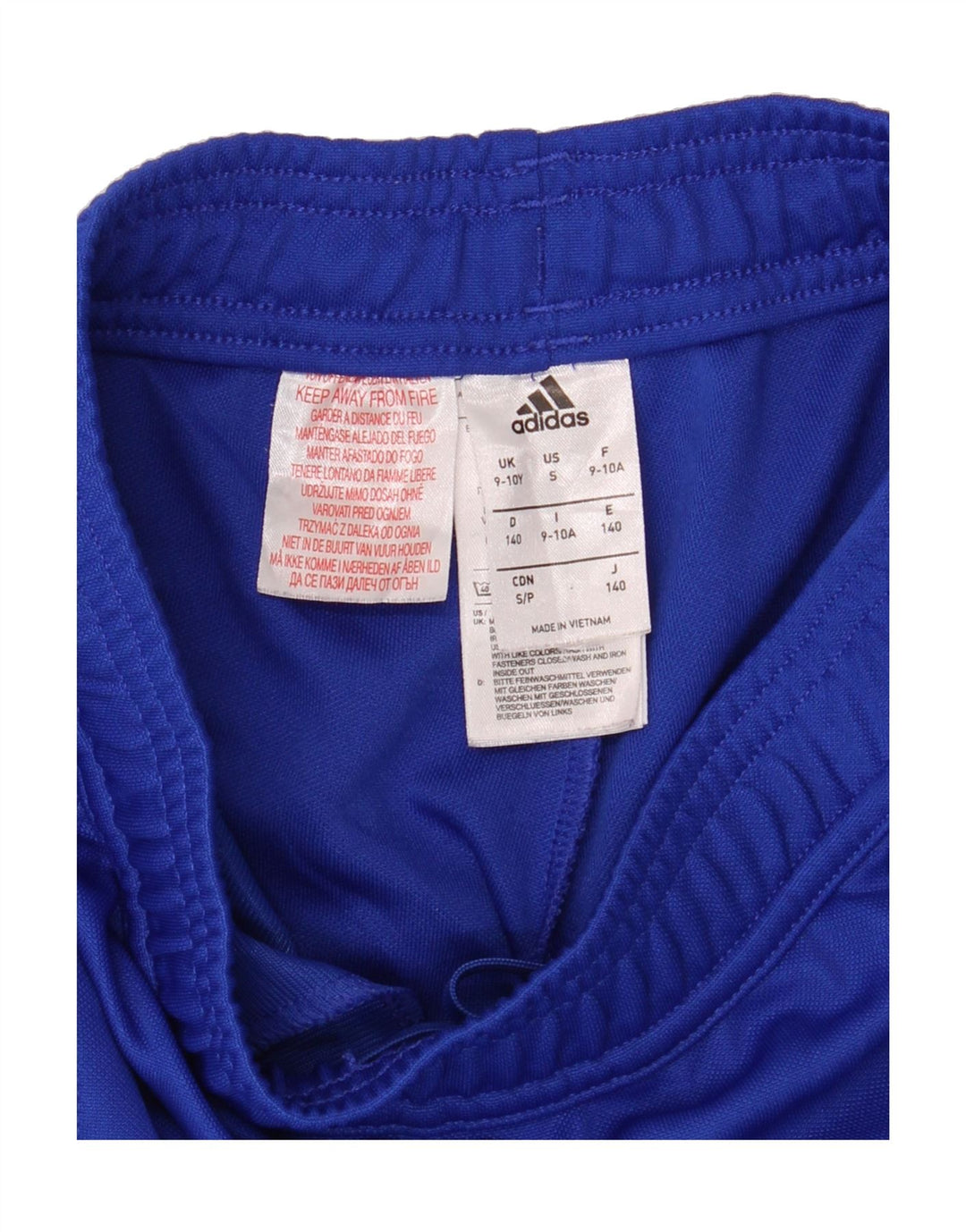 ADIDAS Boys Climacool Tracksuit Trousers 9-10 Years Blue Polyester Vintage Adidas and Second-Hand Adidas from Messina Hembry 