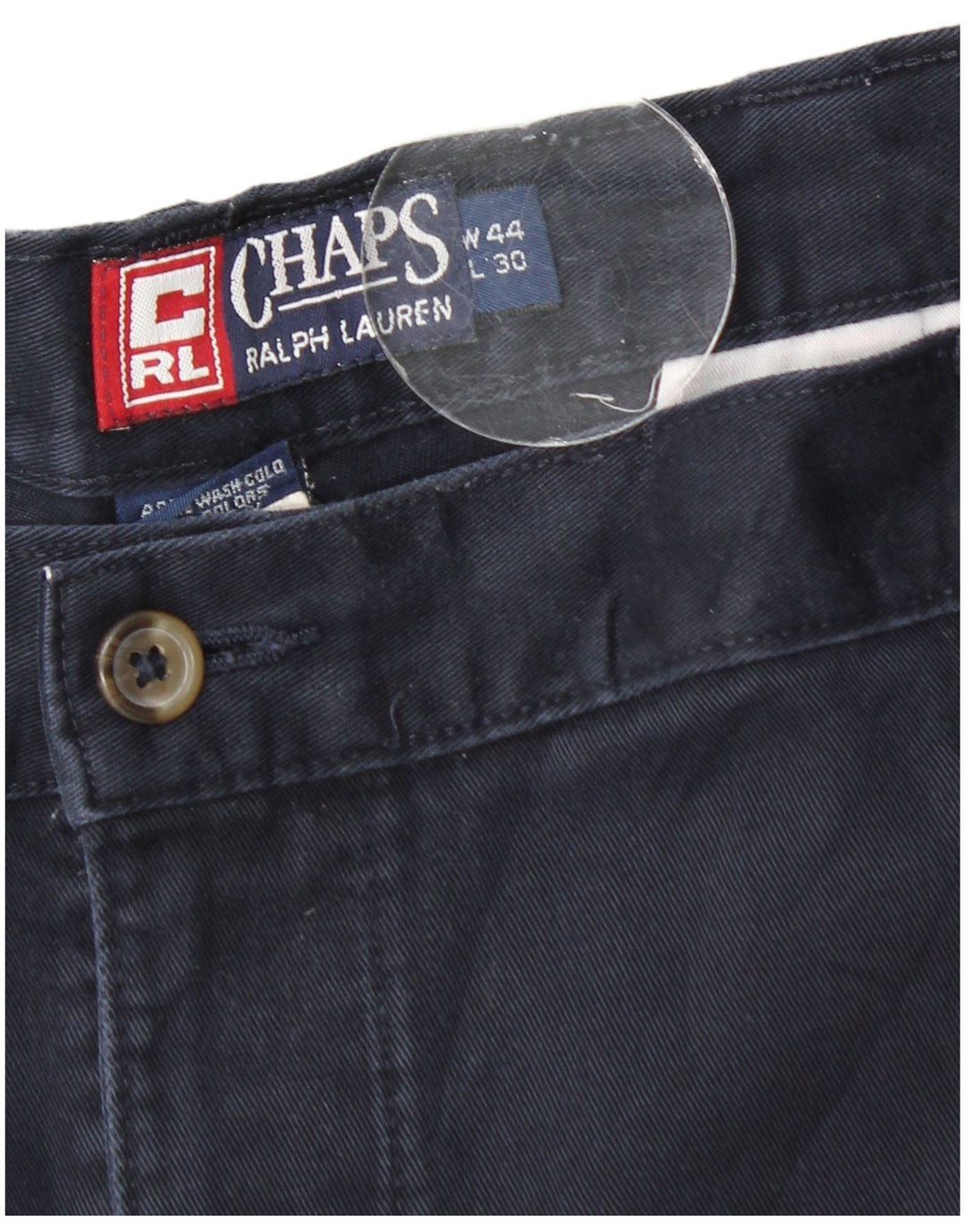 CHAPS Herren-Chinohose mit Pegged, W44, L30, marineblaue Baumwolle