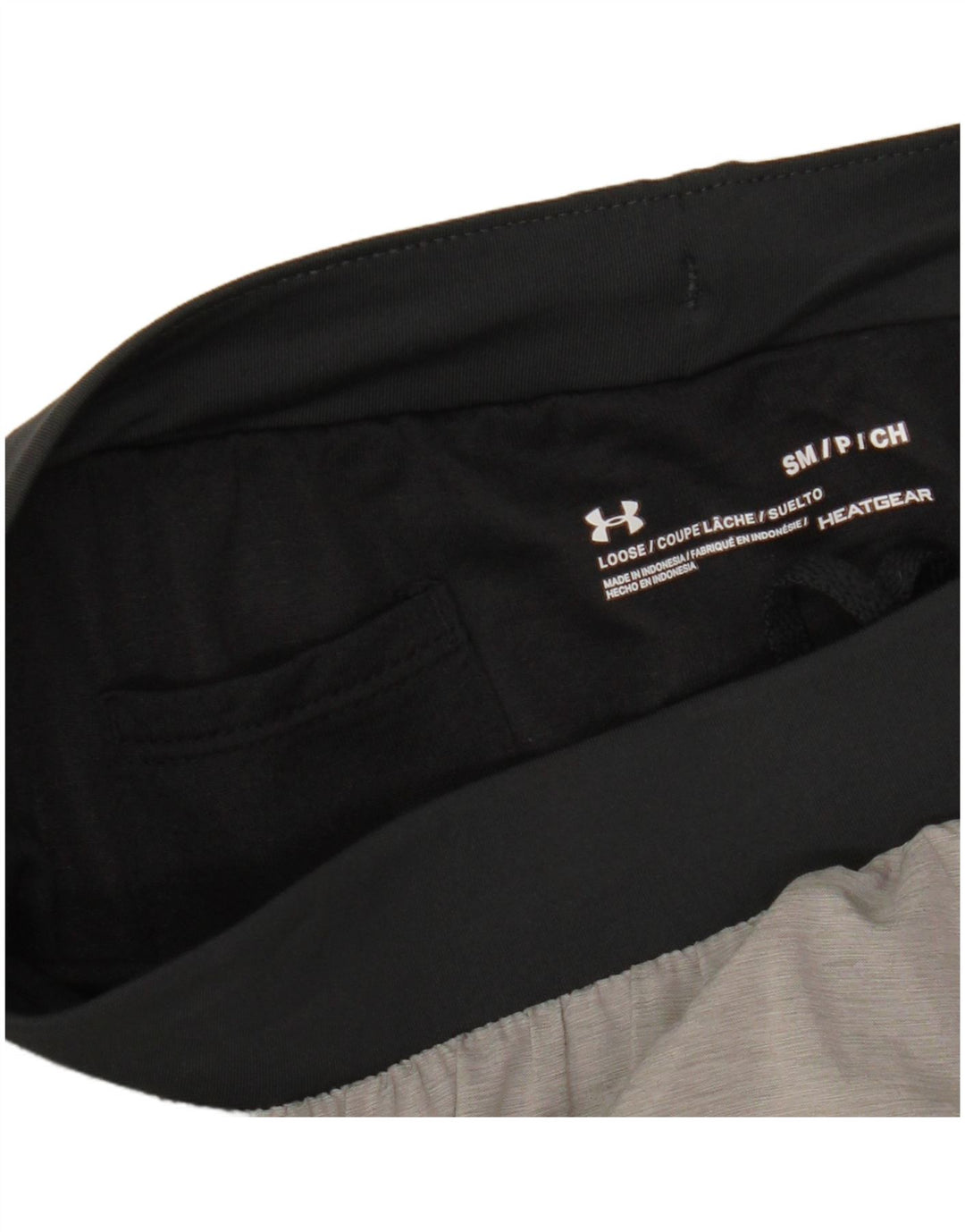UNDER ARMOUR Herren Heat Gear Sportshorts, Größe S, Grau, Farbblock