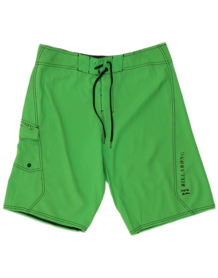 Billabong Herren-Badeshorts aus mittelgrünem Polyester