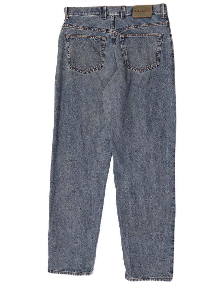 Timberland Herren Straight Jeans W34 L32 Blaue Baumwolle