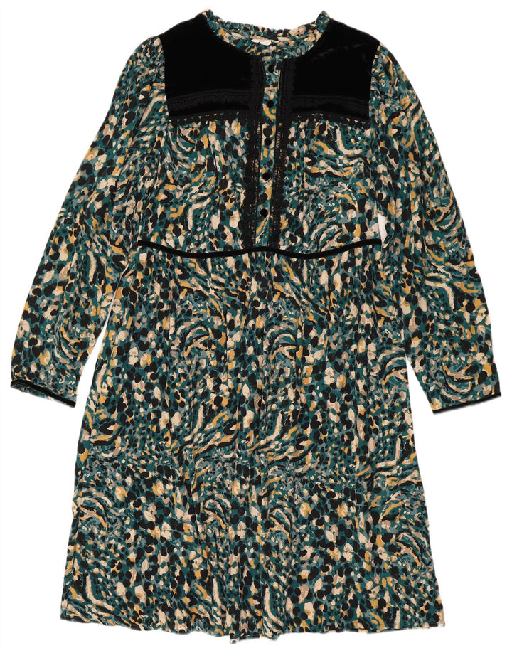 Monsoon Maxi-Teekleid für Damen, UK-Größe 40, klein, mehrfarbig, gepunktet, Bohemian-Stil