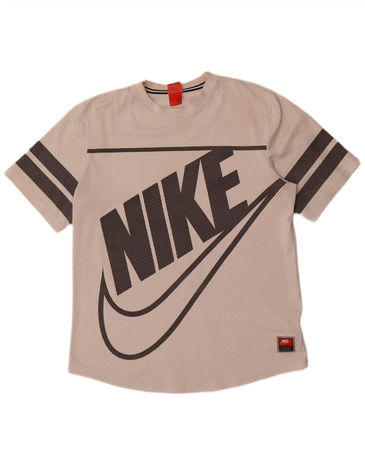 Nike Herren-T-Shirt mit Grafik, groß, aus weißem Polyester