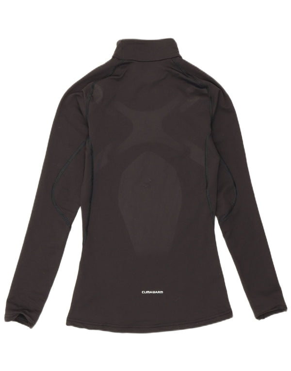 Adidas Damen Climawarm Top Langarm UK 4 XS Schwarz Nylon