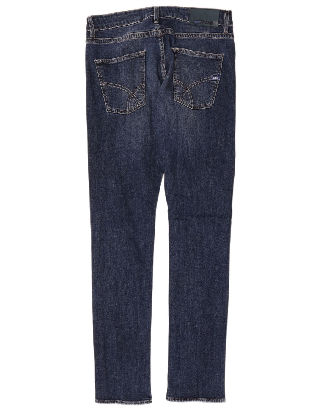 Gas Damen Slim Jeans W29 L32 Blaue Baumwolle