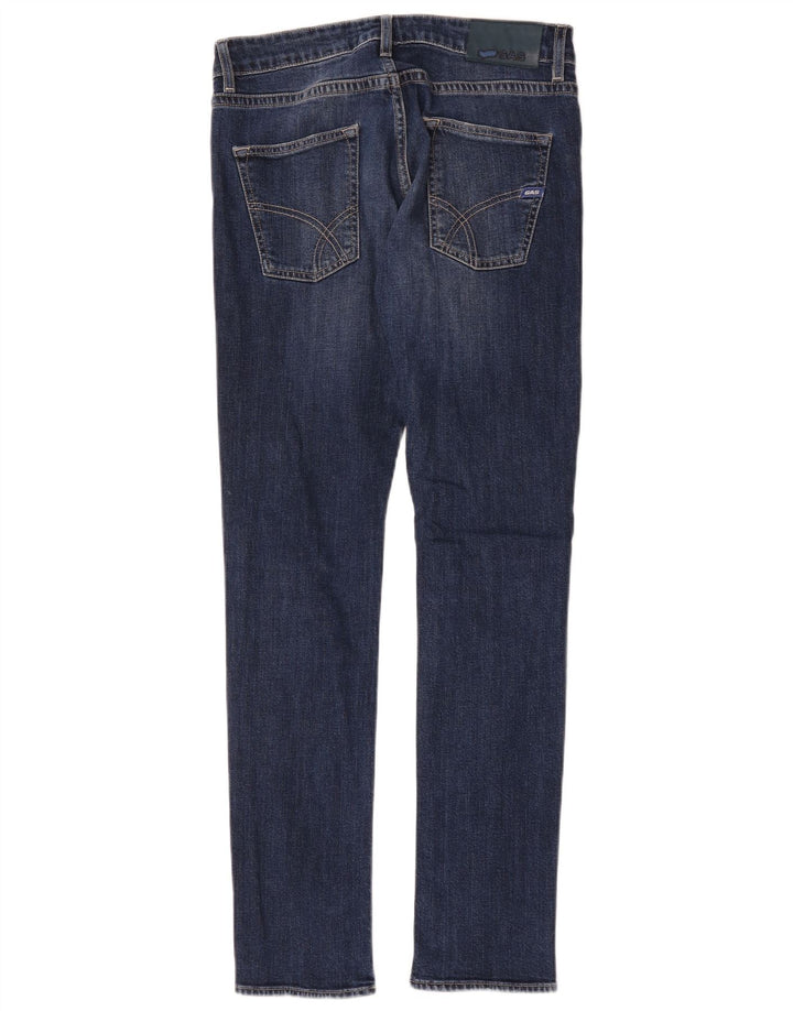 Gas Damen Slim Jeans W29 L32 Blaue Baumwolle