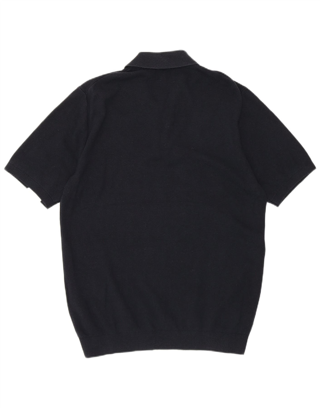 Reiss Herren-Poloshirt aus mittelblauer, marineblauer Colourblock-Baumwolle