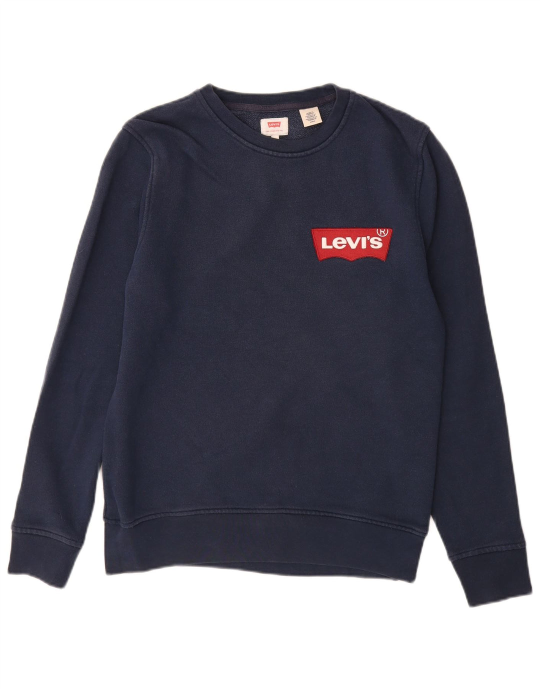 LEVI'S Herren-Sweatshirt, Pullover, Größe S, marineblau, Baumwolle