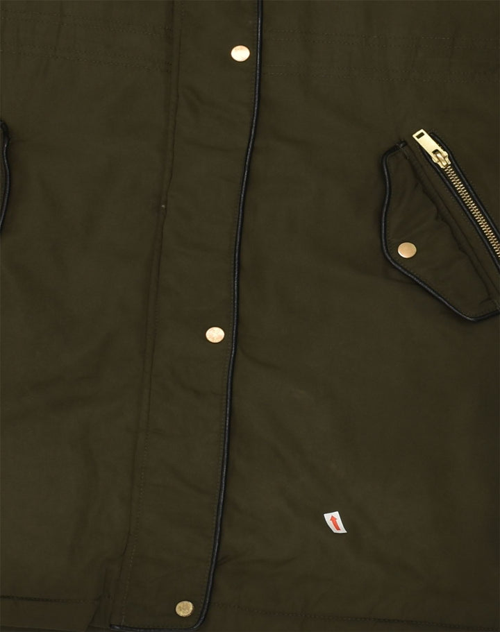 OASIS Womens Hooded Parka Jacket UK 6 XS Khaki Polyester | Vintage Oasis | Thrift | Second-Hand Oasis | Used Clothing | Messina Hembry 