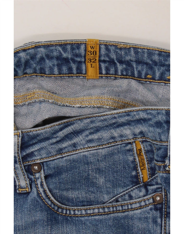 MELTIN' POT Womens Mika Slim Jeans W30 L32 Blue Vintage Meltin' Pot and Second-Hand Meltin' Pot from Messina Hembry 