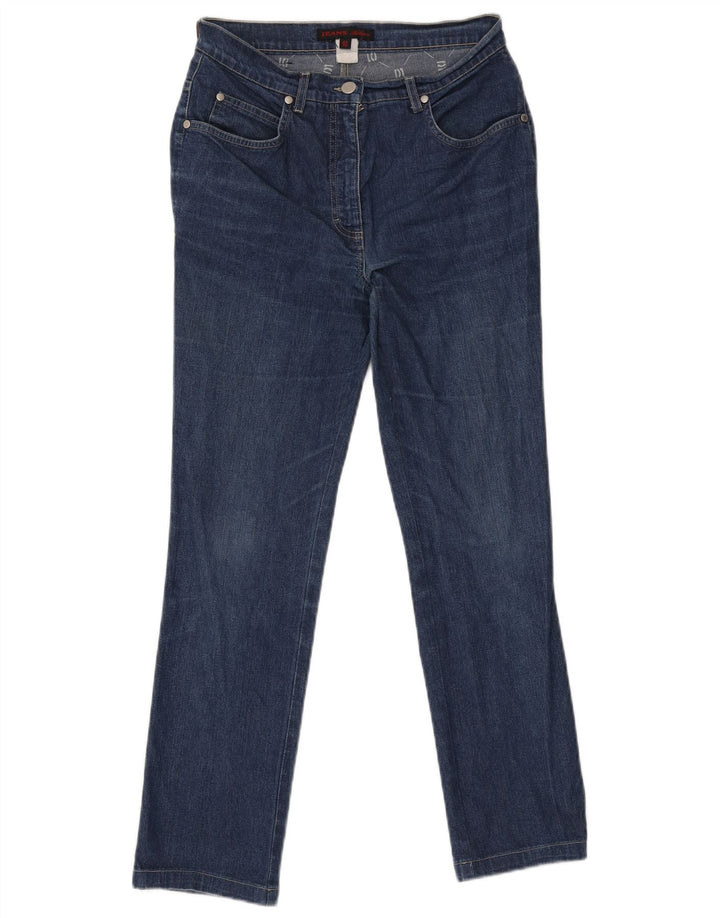 Les Copains Damen Slim Jeans IT 44 Medium W30 L30 Marineblau
