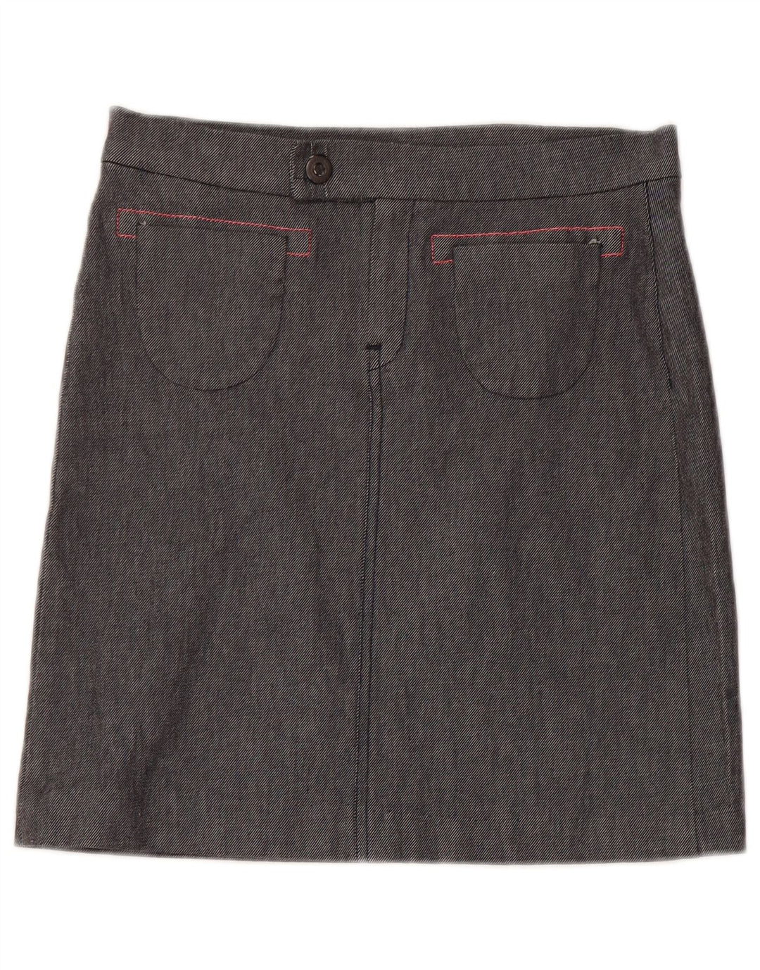 Diesel Damen Minirock W27 Small Grau Polyester