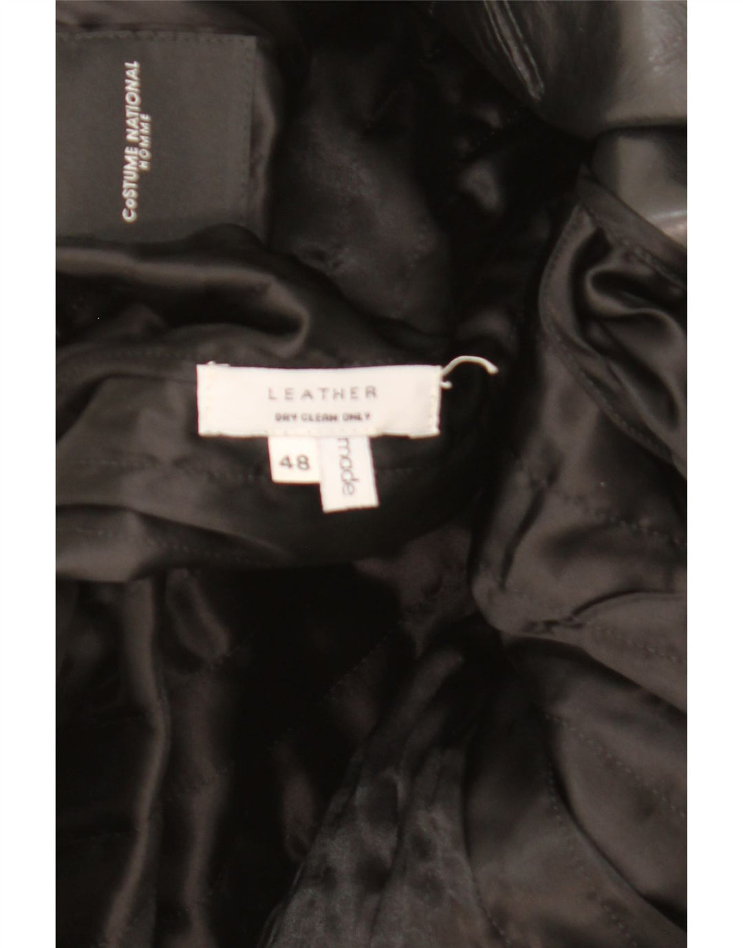 Kostüm National Herren Zweireihige Jacke IT 48 Medium Schwarz