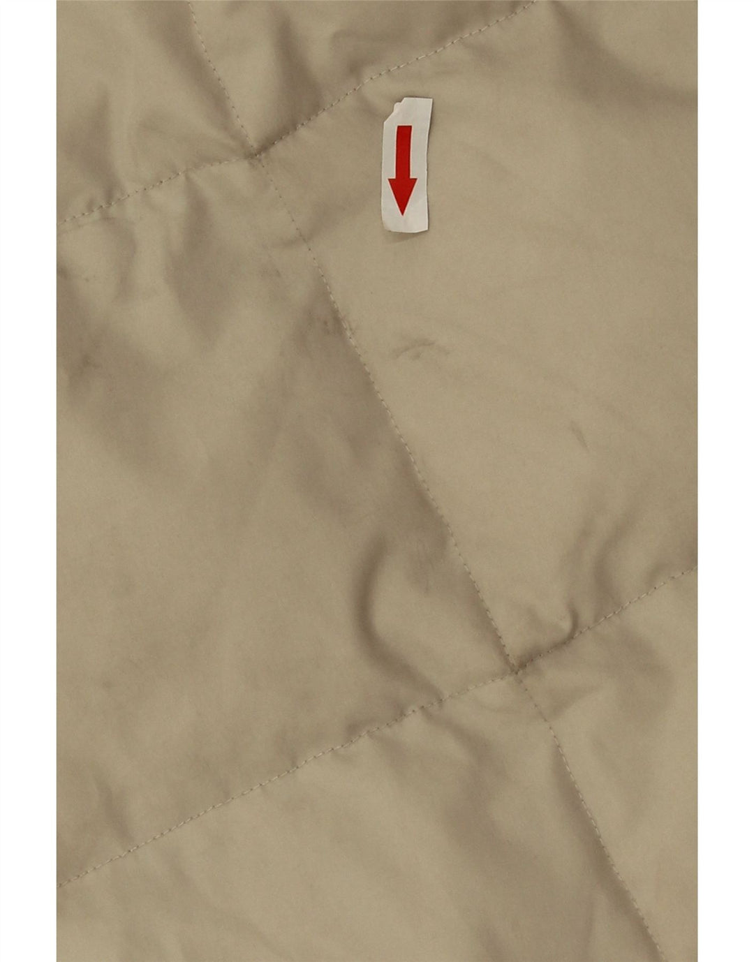 Sergio Tacchini Wattierter Damenmantel mit Kapuze UK 20 2XL Beige