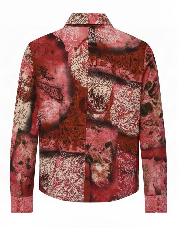 Mariella Rosati Damen-Hemdbluse IT 46, groß, mehrfarbig, Patchwork
