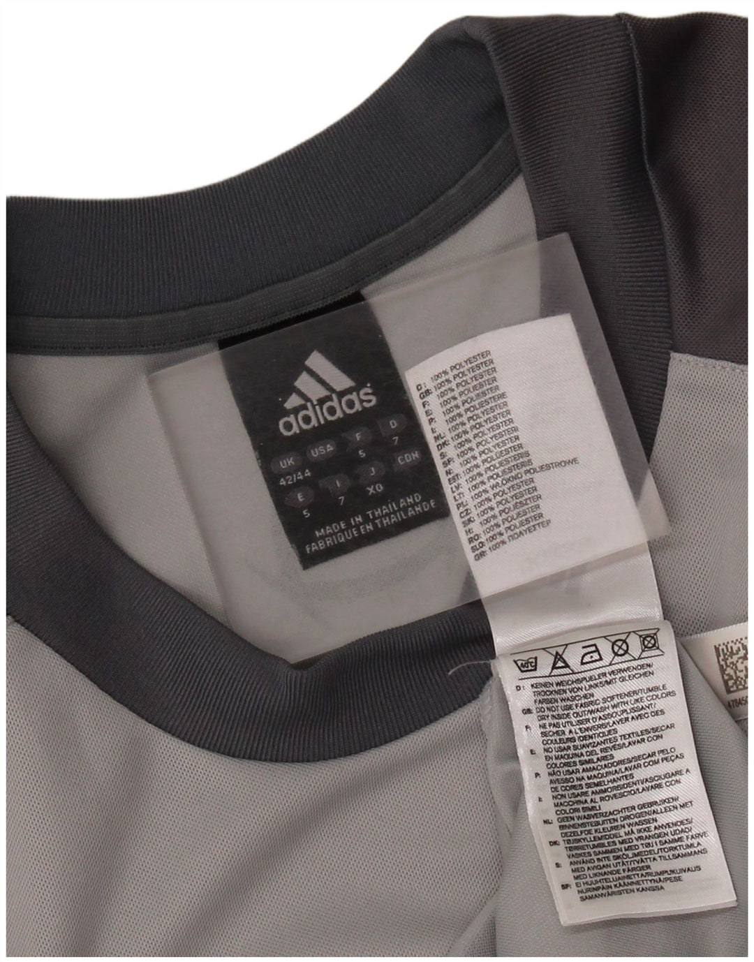 ADIDAS Herren Climalite Graphic T-Shirt Top UK 42/44 Large Grau Farbblock