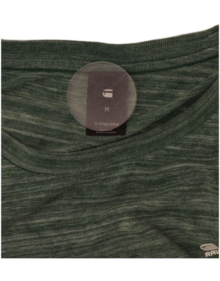 G-STAR Herren T-Shirt-Oberteil Mittelgrün gestreift aus Polyester