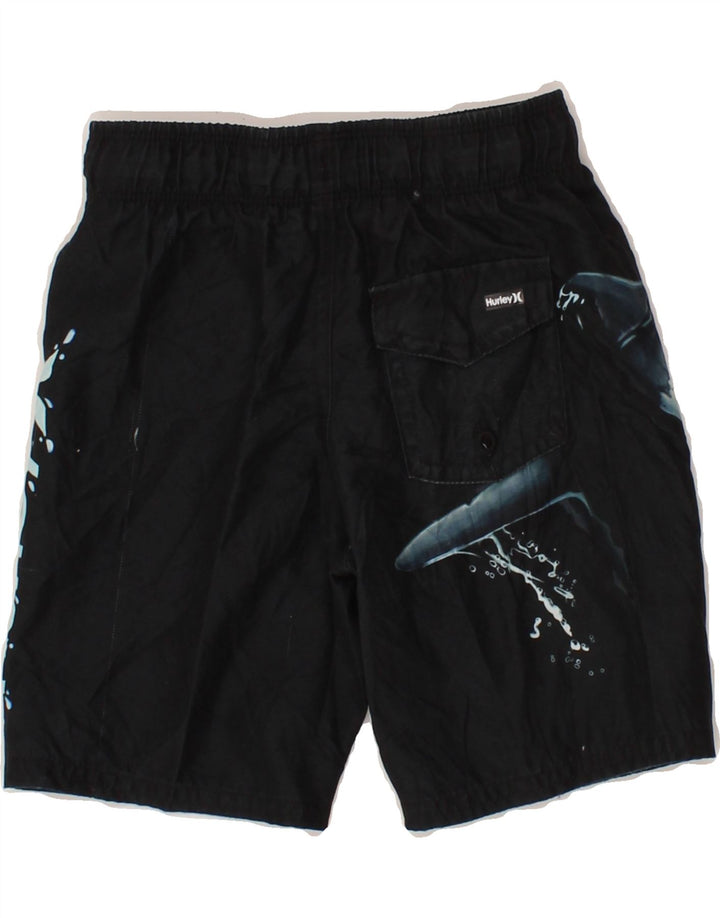 HURLEY Boys Graphic Swimming Shorts 3-4 Years  Black Polyester Vintage Hurley and Second-Hand Hurley from Messina Hembry 