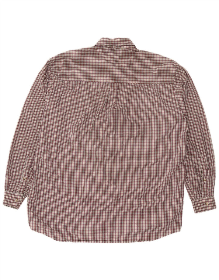 Rohan Herren-Flanellhemd, groß, rot kariert, Polyester