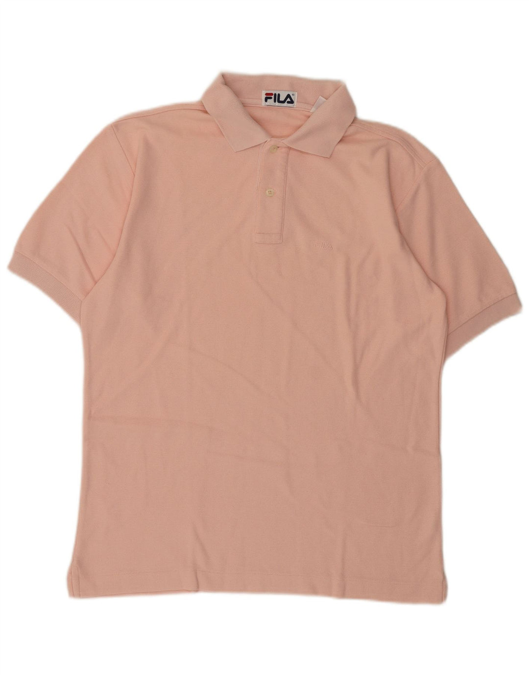 Fila Herren Poloshirt IT 46 Small Rosa Baumwolle