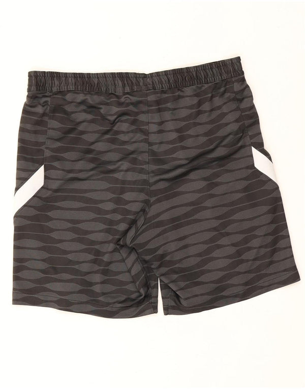 Nike Herren FC Augsburg Sportshorts, großes, schwarz gestreiftes Polyester