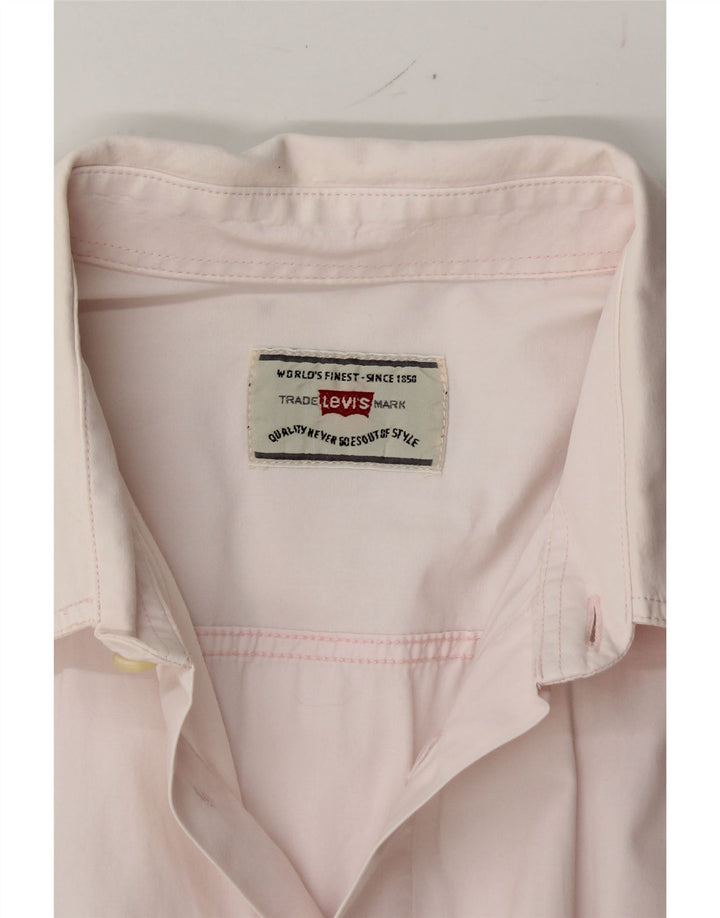 LEVI'S Mens Shirt Large Pink Vintage Levi's and Second-Hand Levi's from Messina Hembry 