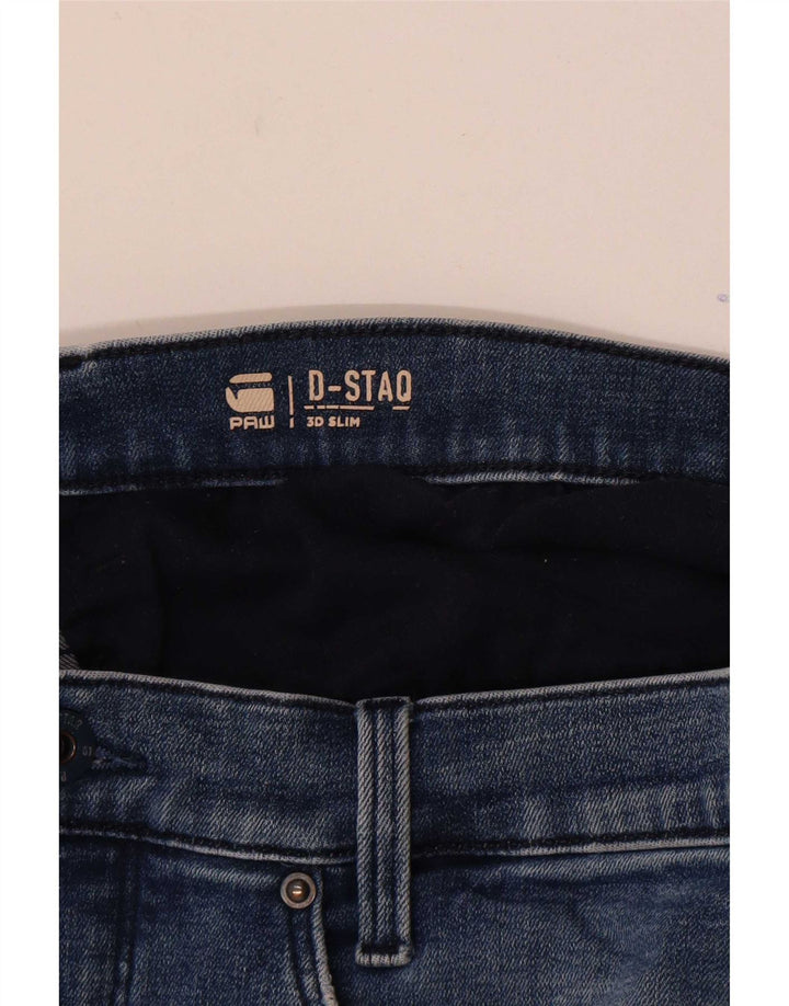 G-Star Herren Distressed Slim Jeans W34 L32 Blau