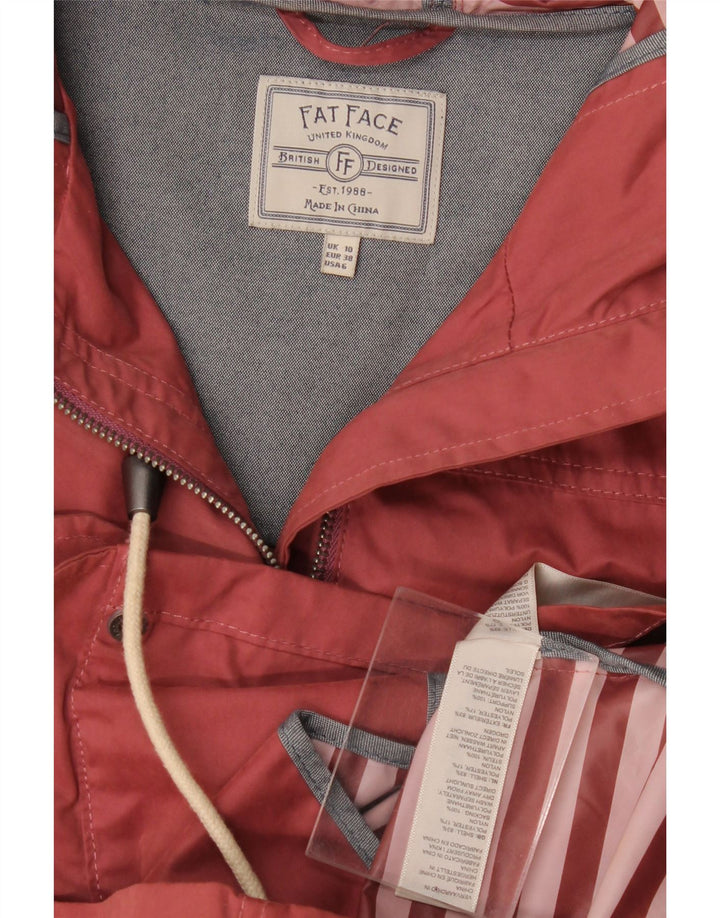 Fat Face Damen-Parka mit Kapuze, übergroß, Gr. 10, Größe S, Rot, Polyester