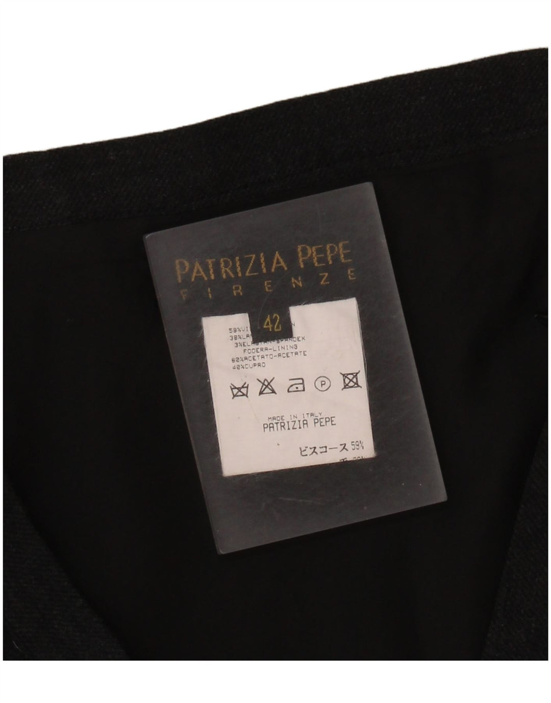Patrizia Pepe Damen Minirock IT 42 Medium W28 Schwarze Viskose