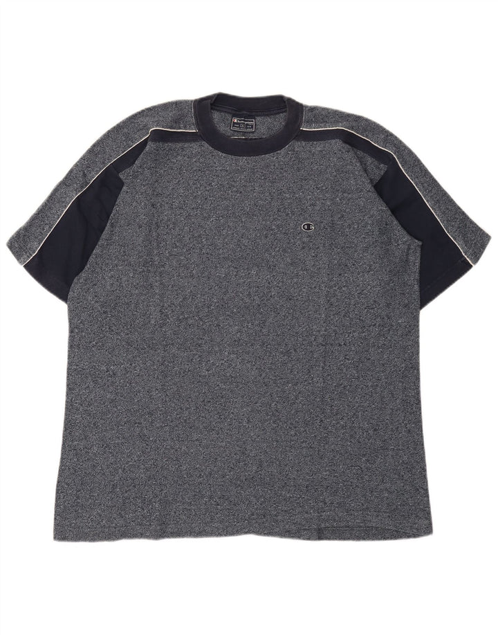 Champion Herren T-Shirt Top XL Marineblau meliert