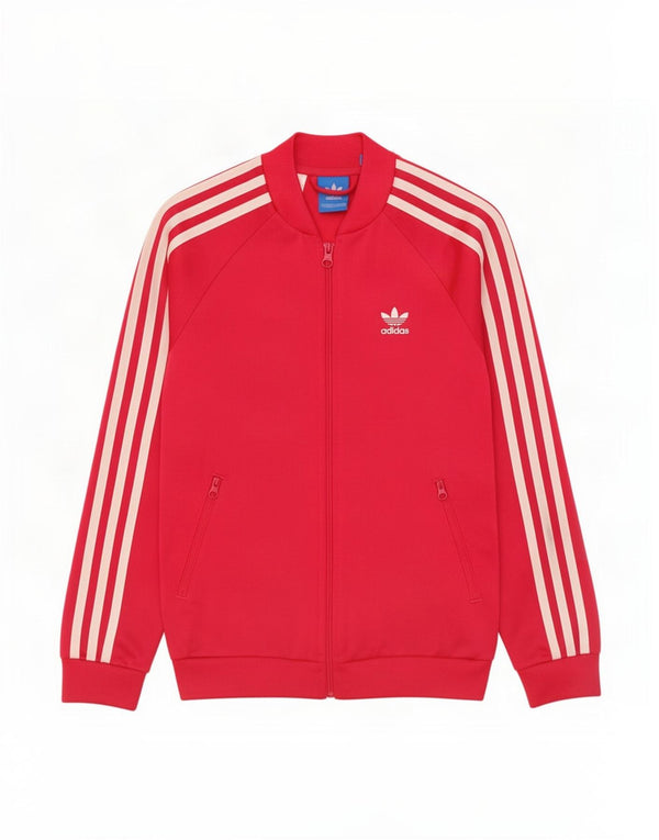 Adidas Mädchen Grafik-Trainingsoberteil, Jacke, 11–12 Jahre, rotes Polyester
