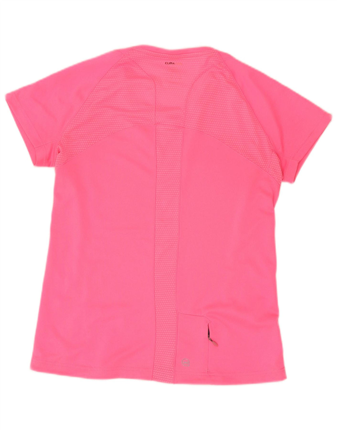 Adidas Damen Climacool T-Shirt Top UK 12 Mittelrosa Polyester