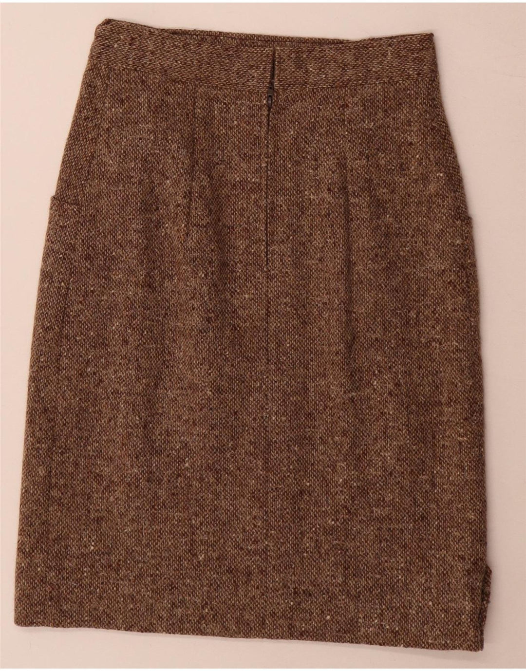 Vintage Damen 2-teiliges Rockset Medium W24 Braun meliert