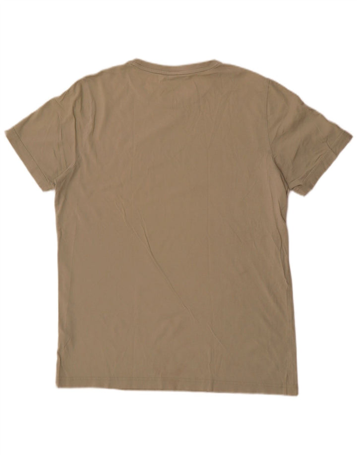 Puma Herren Grafik-T-Shirt-Oberteil aus mittelgrauer Baumwolle