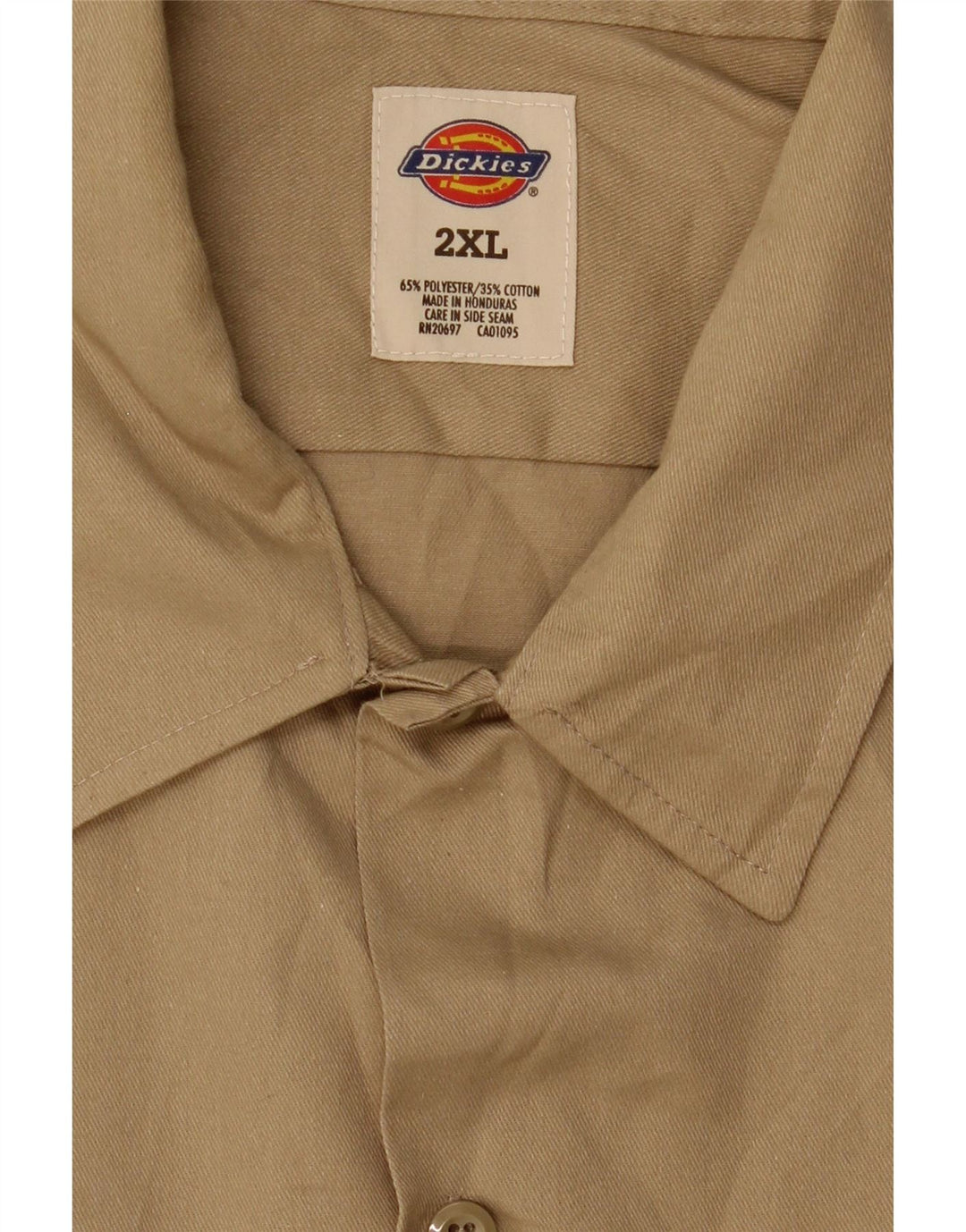 Dickies Herrenhemd 2XL Braunes Polyester