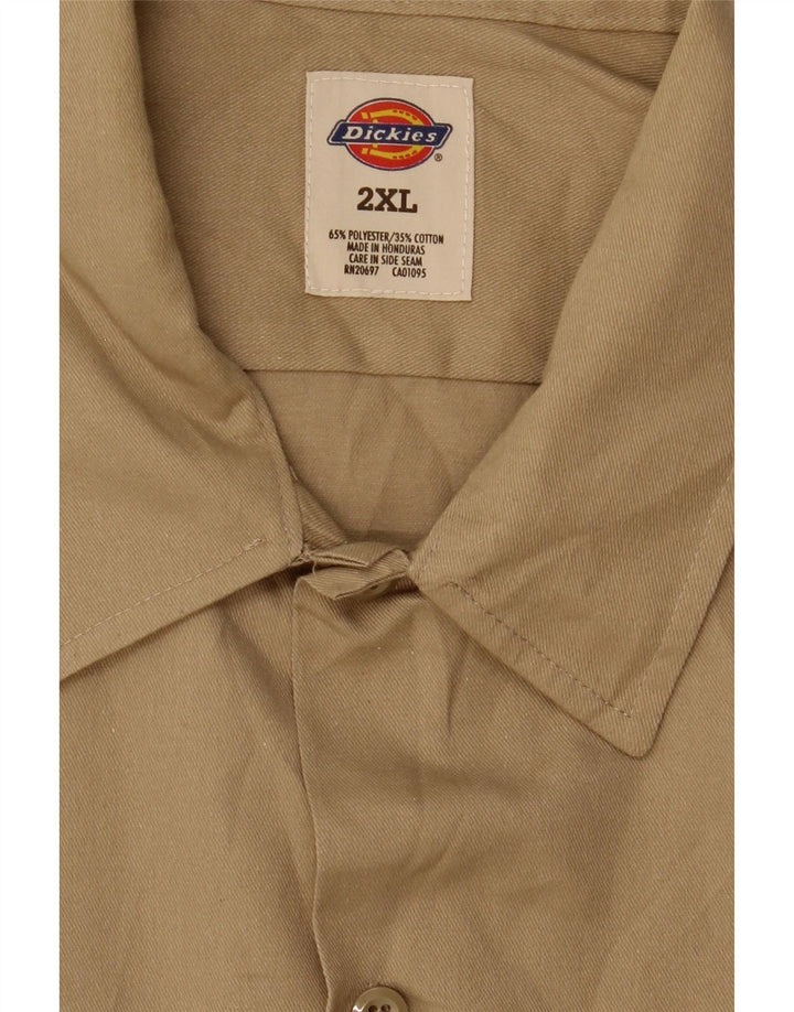 Dickies Herrenhemd 2XL Braunes Polyester