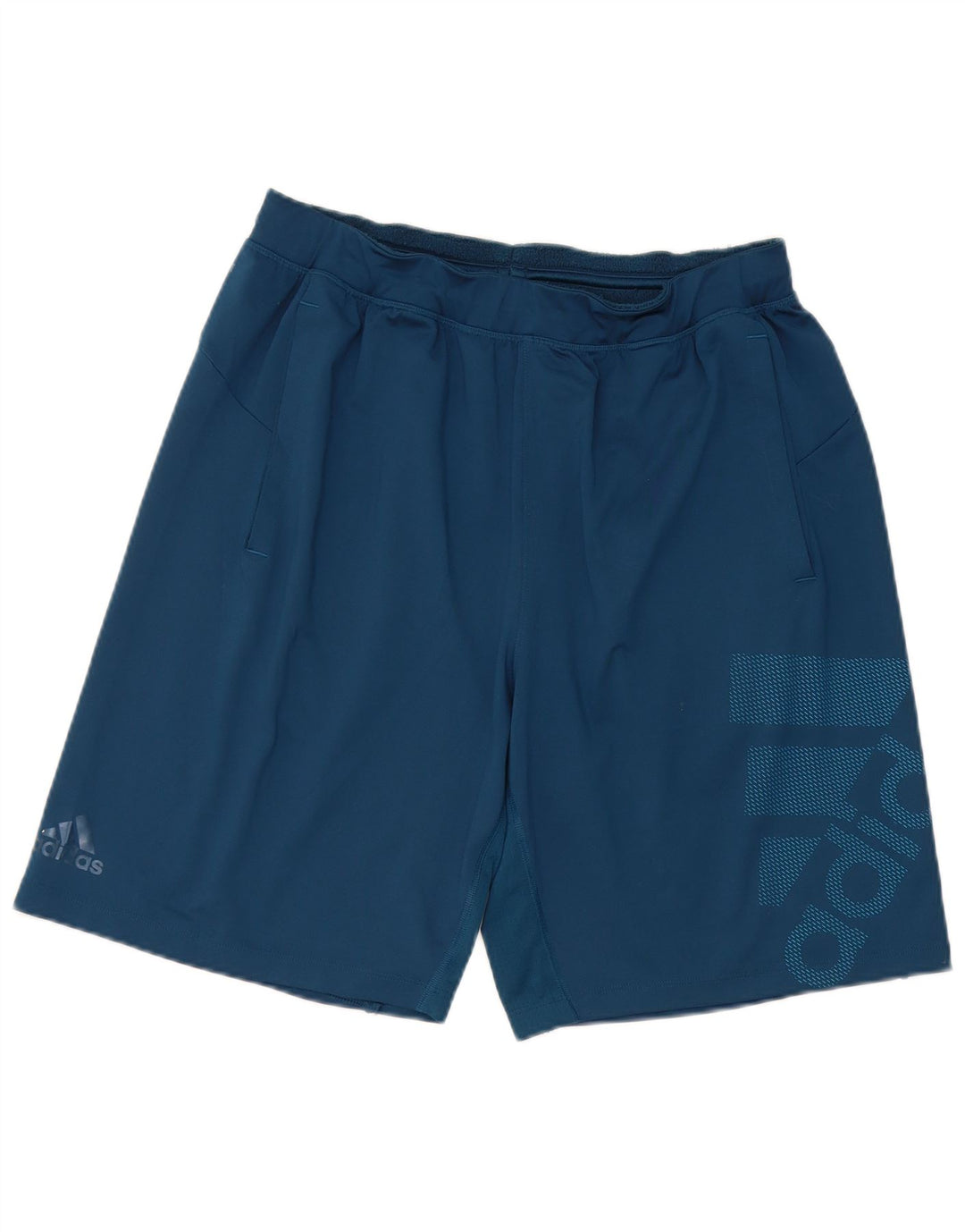 Adidas Herren Climalite Graphic Sport Shorts Large Blau Polyester