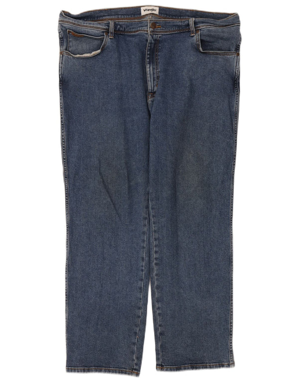 Wrangler Herren Texas Straight Jeans W44 L30 Blaue Baumwolle