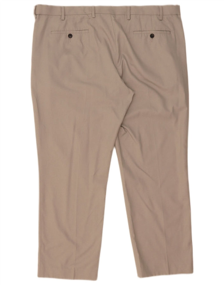 Marks & Spencer Herren-Chinohose mit normaler Passform, W42, L28, Grau, Polyester