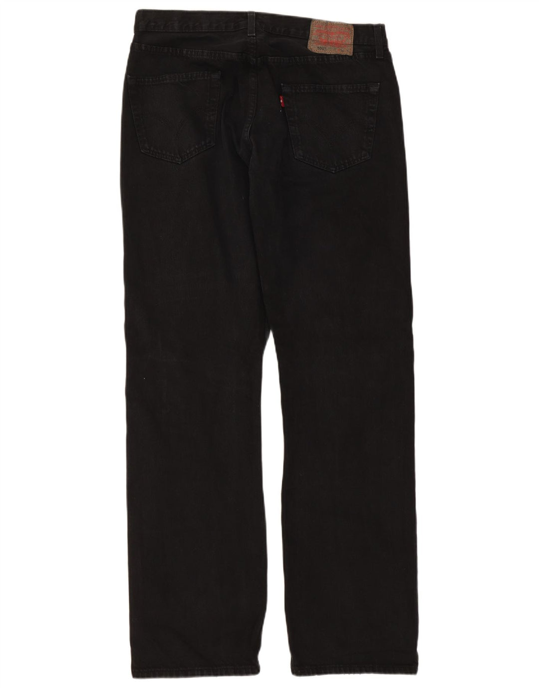 Levi's Herren 501 Straight Jeans W36 L34 Schwarze Baumwolle