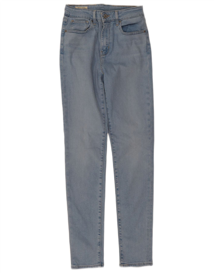 Levi's Damen Skinny Jeans W26 L30 Blaues Lyocell